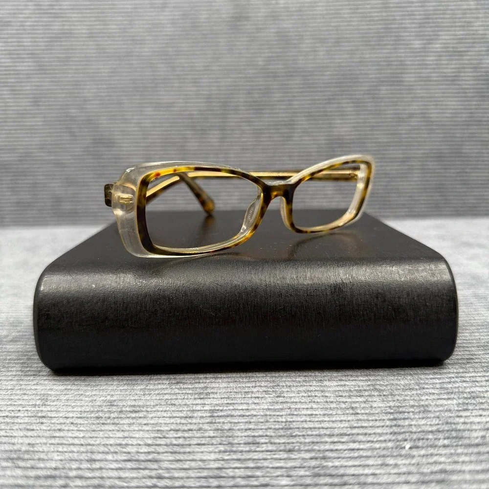 Vogue VO 2602 1916 Tortoise Shell Clear Rectangular Y2k glasses Frames 51-16-135